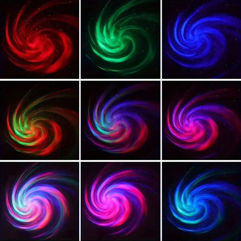 LED Galaxy Projector – Star & Aurora Night Light for Bedroom, Kids Room & Gaming Setup