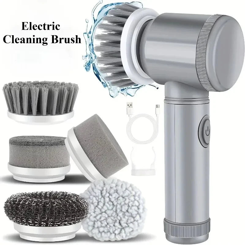 Electric Spin Scrubber – Cordless Power Cleaning Brush for Bathroom, Kitchen & Tiles
