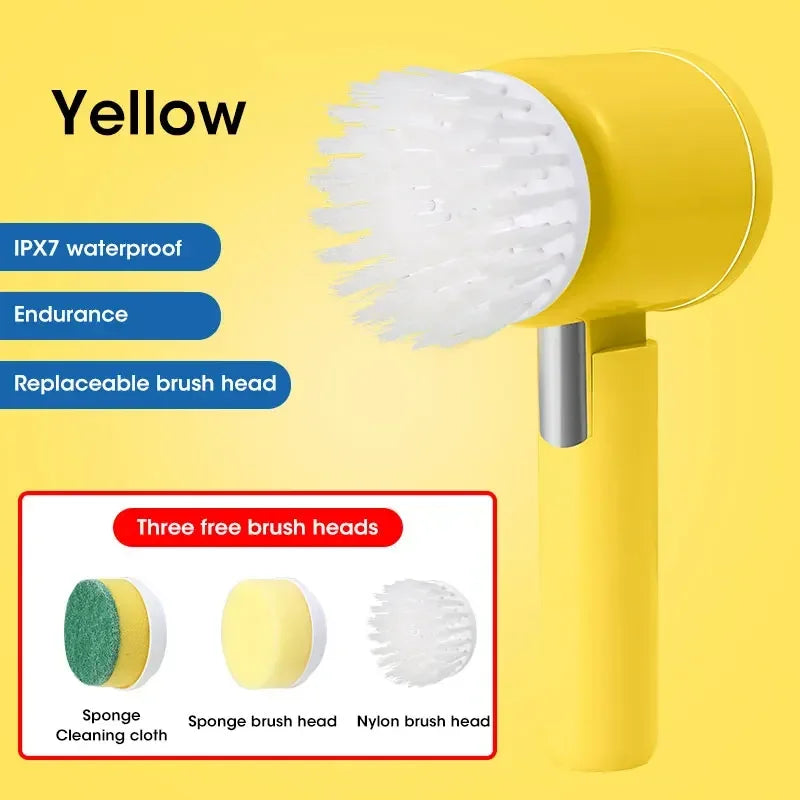 Electric Spin Scrubber – Cordless Power Cleaning Brush for Bathroom, Kitchen & Tiles