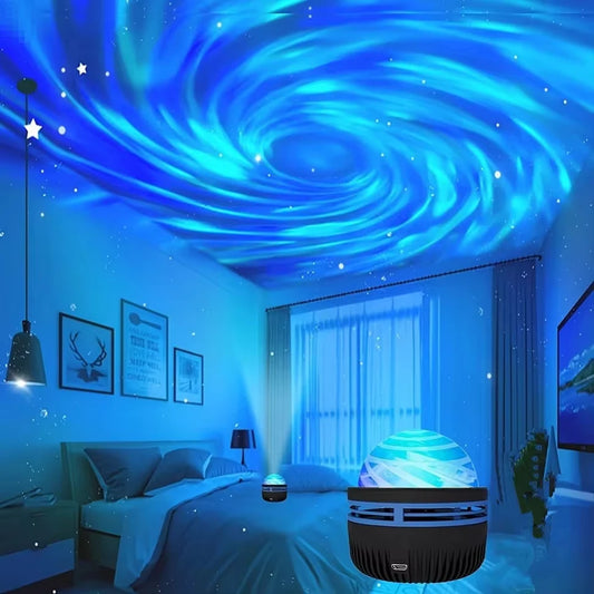 LED Galaxy Projector – Star & Aurora Night Light for Bedroom, Kids Room & Gaming Setup