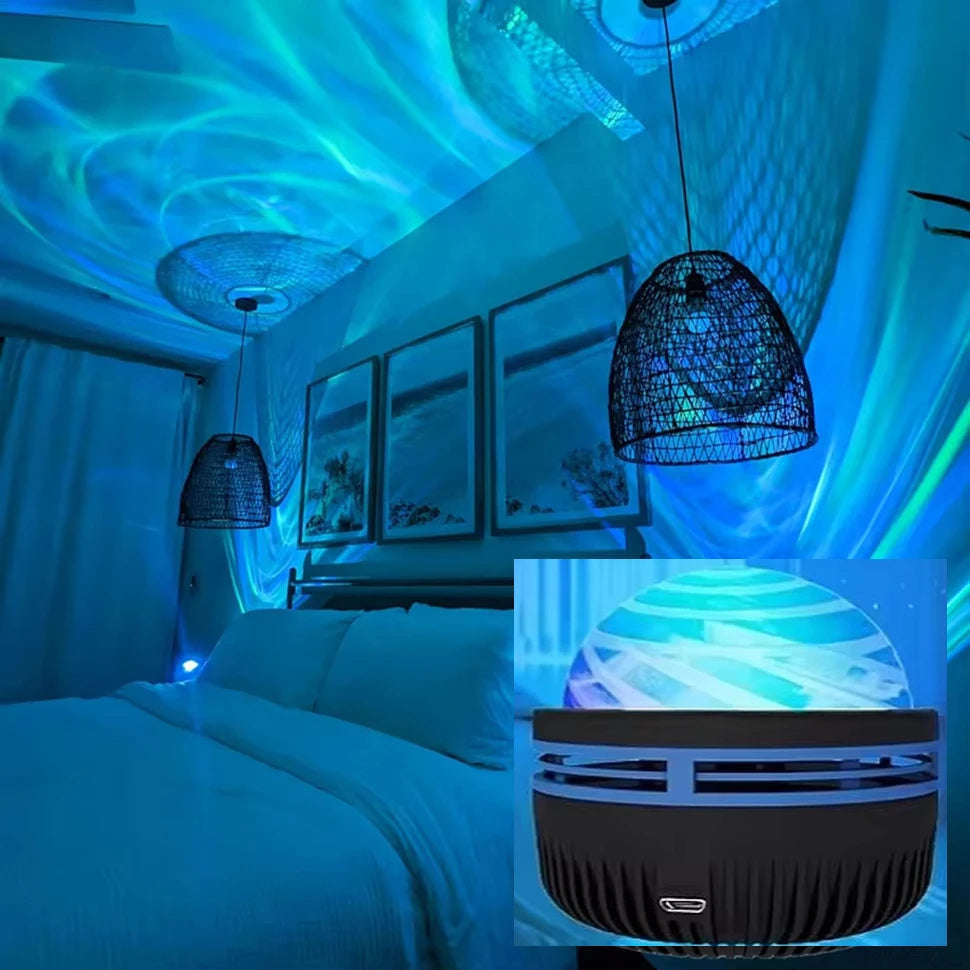 LED Galaxy Projector – Star & Aurora Night Light for Bedroom, Kids Room & Gaming Setup