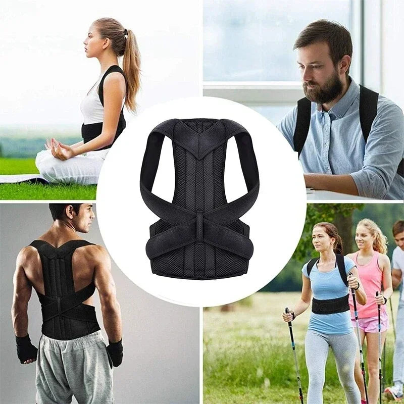 Posture Corrector – Adjustable Back Support Brace for Men & Women