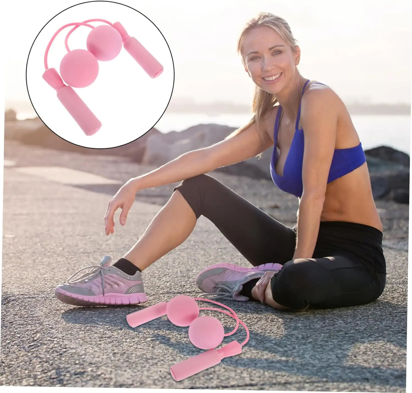 Cordless Jump Rope – Weighted Ball Skipping Rope for Indoor Cardio & Fitness Training