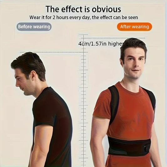 Posture Corrector – Adjustable Back Support Brace for Men & Women