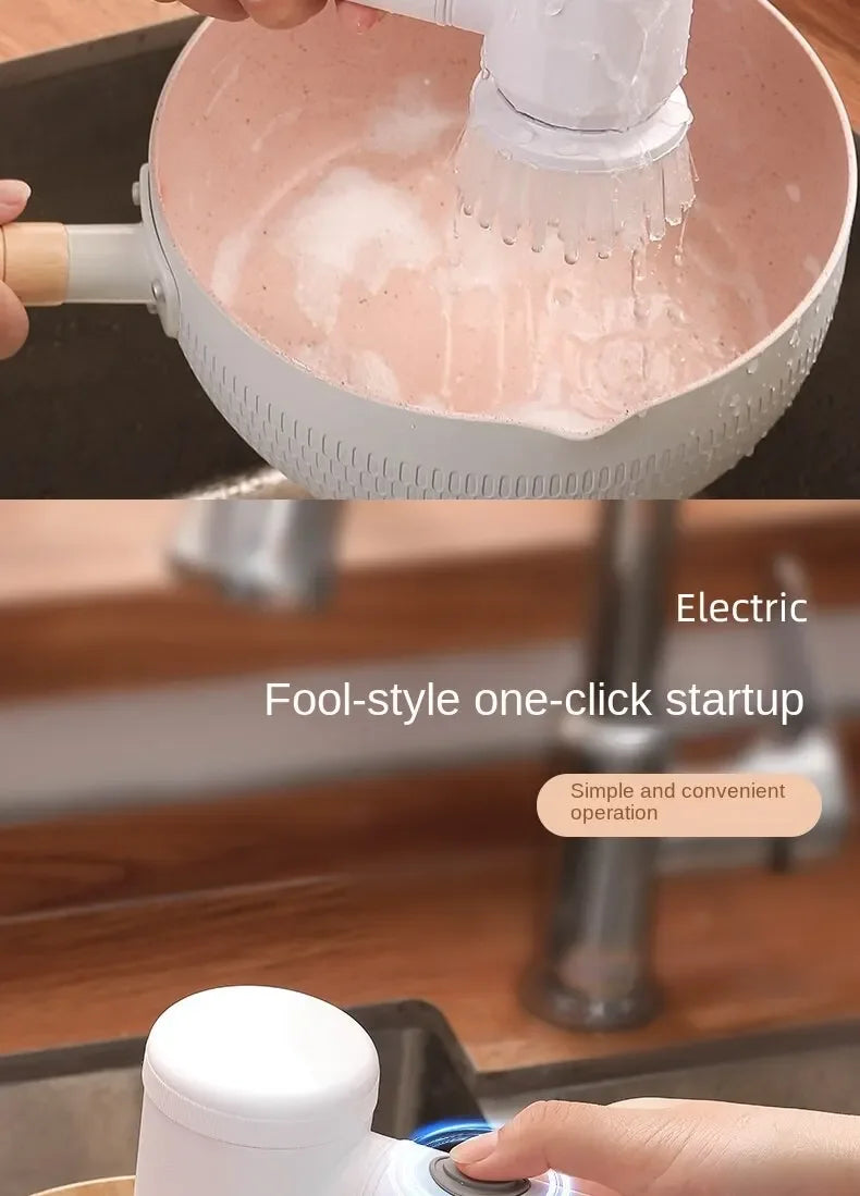 Electric Spin Scrubber – Cordless Power Cleaning Brush for Bathroom, Kitchen & Tiles