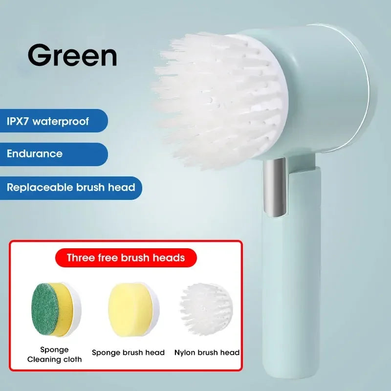Electric Spin Scrubber – Cordless Power Cleaning Brush for Bathroom, Kitchen & Tiles